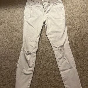 White Universal Thread Ripped Jeans